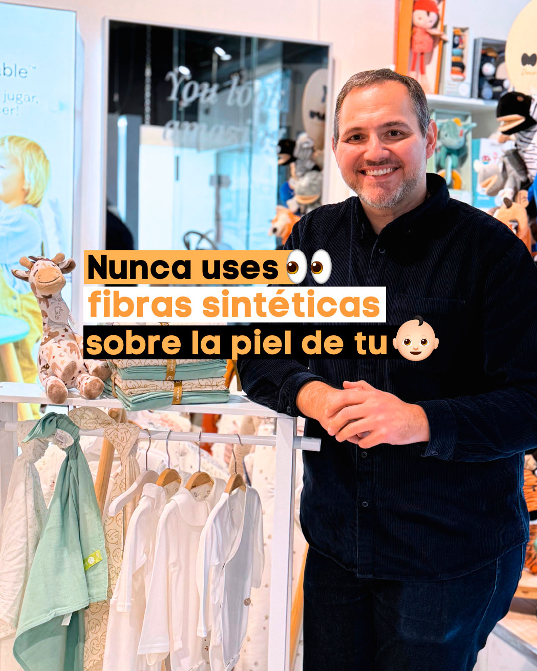 Nunca Utilices Fibras Sintéticas Sobre la Piel de tu Bebé