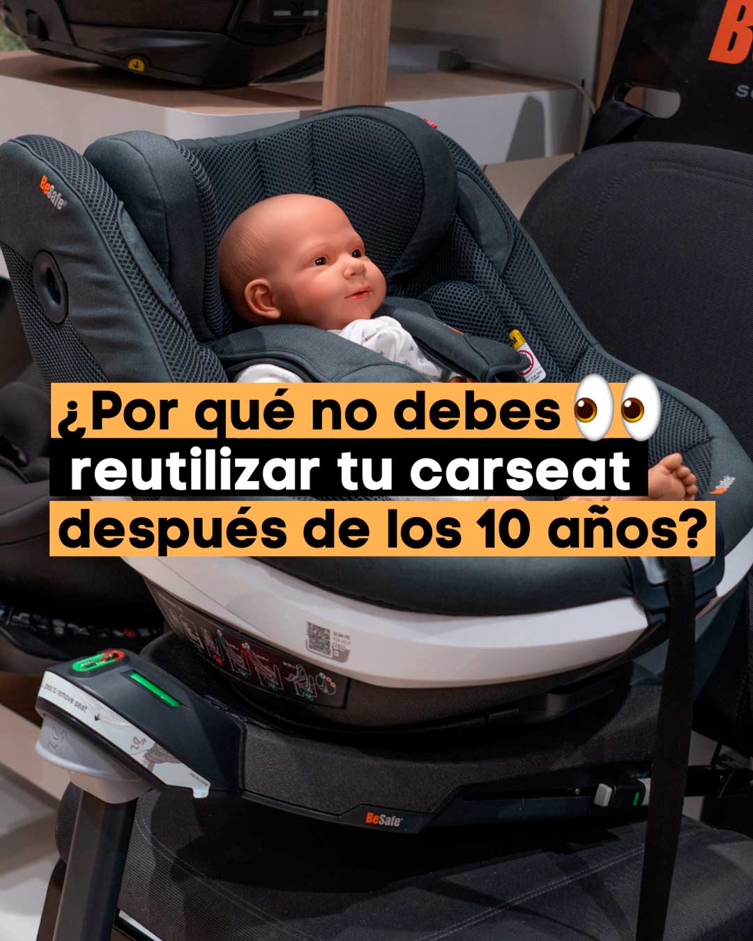 ¿Por Qué NO Debes Reutilizar una Silla de Coche Tras 10 Años de Uso?