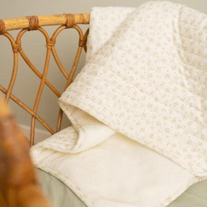 Manta acolchada para cuna Blueberry Leaves Little Dutch