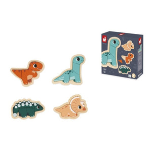 4 Puzzles evolutivos dino Janod