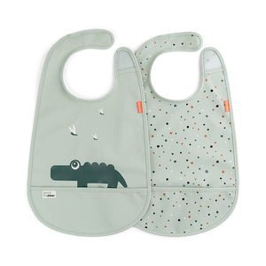 Pack de 2 baberos con velcro Done by Deer