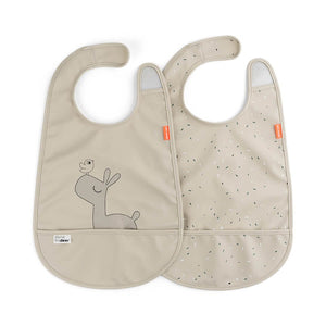 Pack de 2 baberos con velcro Done by Deer