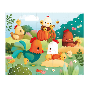 Puzzle bienvenidos al corral 20 piezas Janod