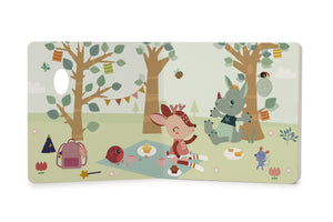 Libro de sonidos y texturas "Happy Forest" Lilliputiens