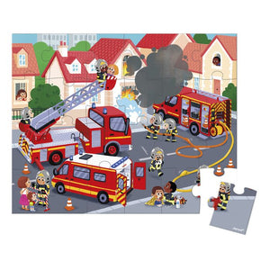Puzzle bomberos - 24 piezas Janod