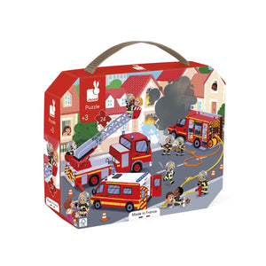 Puzzle bomberos - 24 piezas Janod