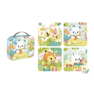 Pure - 4 puzles evolutivos (6, 9, 12 y 16 piezas) Janod