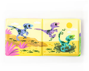 Libro de baño “Dinosaurios Desordenados” Tiger Tribe