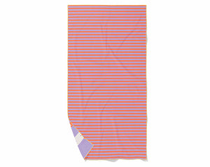 Toalla de juego “On the road - Lavanda" Doble cara y multifunción Quut