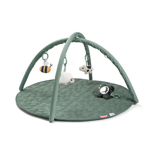 Manta de juego sensorial con arco Tiny Farm Verde Done by Deer