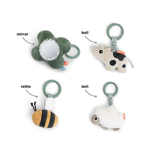 Manta de juego sensorial con arco Tiny Farm Verde Done by Deer