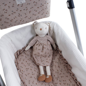 Kit base capazo con volante y muselina Uzturre