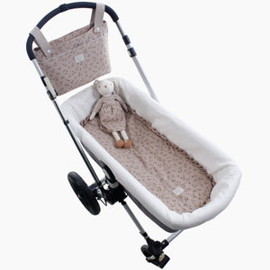 Kit base capazo con volante y muselina Uzturre