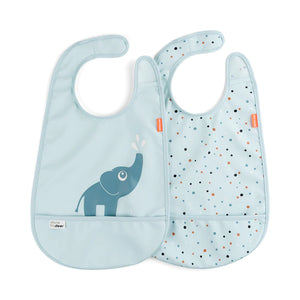 Pack de 2 baberos con velcro Done by Deer