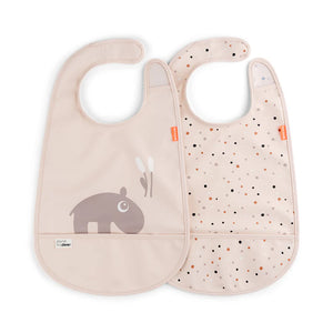 Pack de 2 baberos con velcro Done by Deer