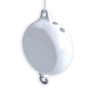 Móvil musical de madera curvado para cuna bebé Alondra