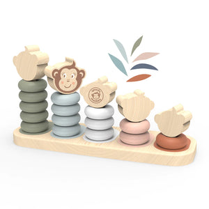 Juego de apilar con monos Speedy Monkey