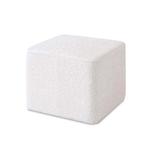 Puf para mecedora de lactancia en tejido borreguito Alondra