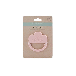 Mordedor de silicona flor rosa Little Dutch