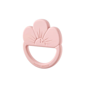 Mordedor de silicona flor rosa Little Dutch