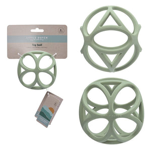 Pelota sensorial silicona verde Little Dutch
