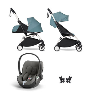 Pack Carrito Stokke YOYO3 Duo + Cybex Cloud T I-Size (Comfort) + Adaptadores Stokke YOYO
