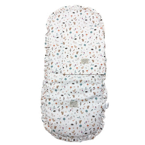 Kit base capazo con volante y muselina Uzturre