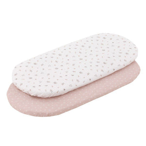 Sábana Bajera Moisés/Capazo Pack 2 Unidades 35x80x7 cm