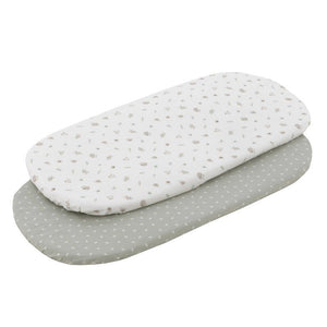 Sábana Bajera Moisés/Capazo Pack 2 Unidades 35x80x7 cm