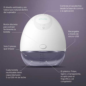 Sacaleches eléctrico manos libres Elvie Pump