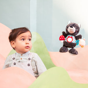 Peluche de actividades Nomad Louis el lobo Lilliputiens