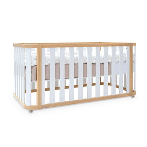 Minicuna-cuna-cama-escritorio (4en1) madera/blanco · Crea Plus Tres · Alondra