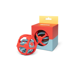 Set de 2 mordedores sensoriales naranja y azul Little L