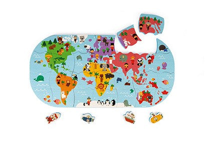 Mapa del mundo de baño Janod