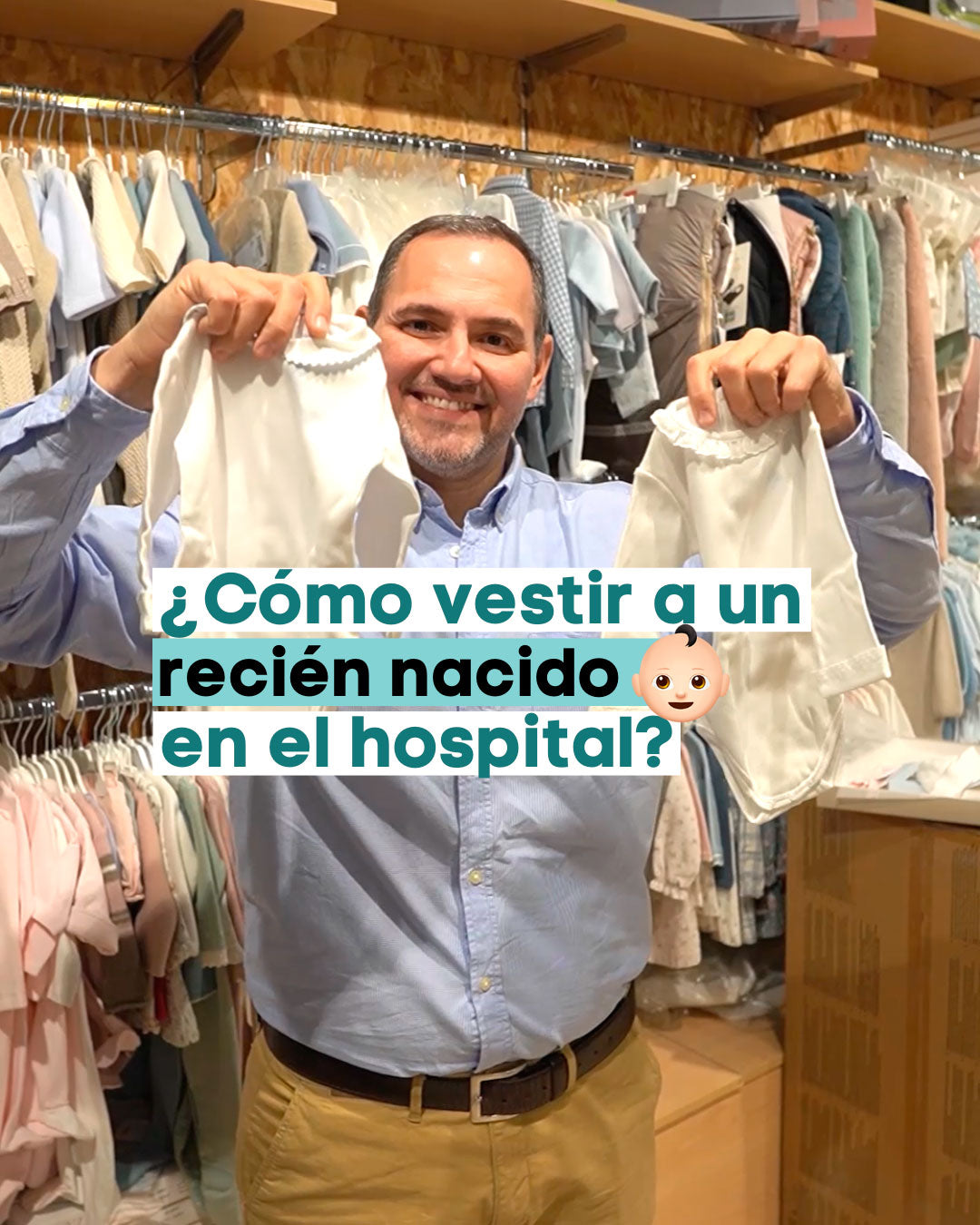 ¿Cómo vestir a tu recién nacido en el hospital?