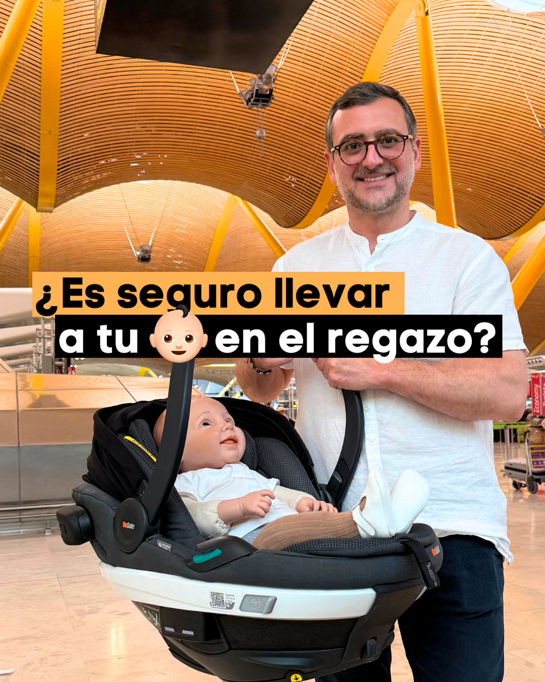 Es seguro Viajar con tu Bebé en el Regazo en un Avión?