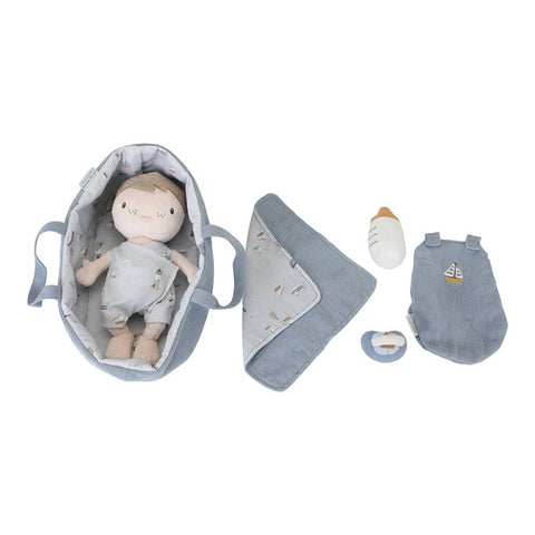 Muñeco bebé Jim sailors bay azul Little Dutch