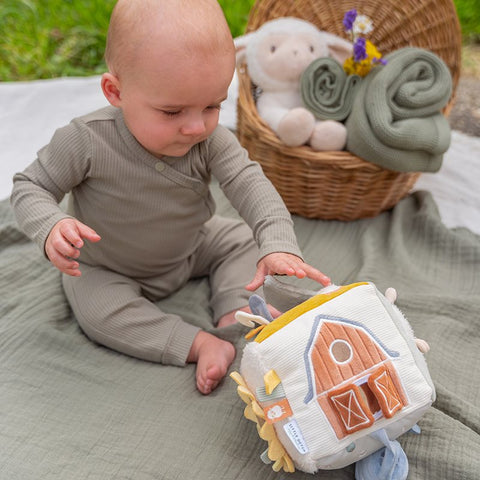 Cubo blandito de actividades Little Farm Little Dutch