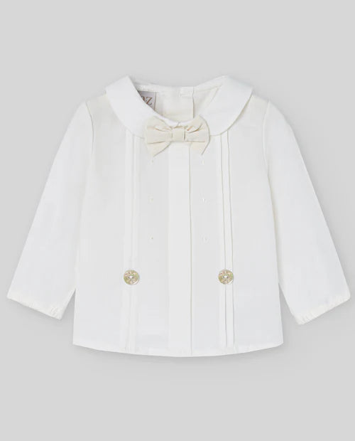 Conjunto (niño) camisa con pajarita y pantalón corto "PAZ OI 25-26"