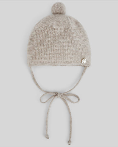Gorro de Lana y Cashmere Laminado Essentia OI 26-27 - Paz Rodríguez