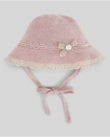 Gorro para Bebé Niña de Algodón y Cashmere Val - Paz Rodríguez