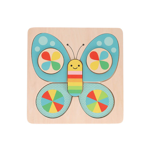 Puzzle encajes de madera MARIPOSA (PTC686)