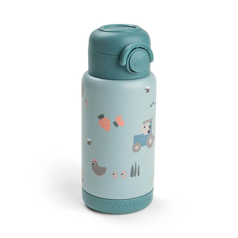 Botella térmica con pajita Tiny Farm 340 ml