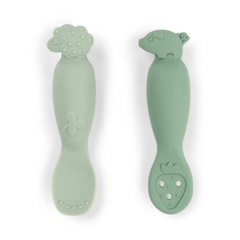 Set de 2 cucharas de aprendizaje "Tiny Farm" Done by Deer
