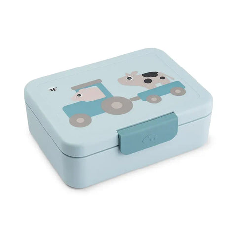 Caja de almuerzo con separador Tiny Farm Blue Done by Deer