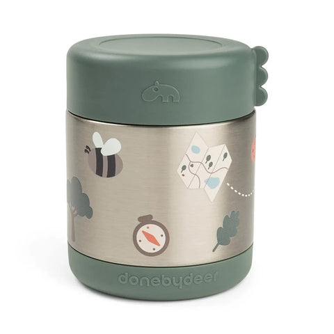 Termo para sólidos Tiny Trails Green 300 ml Done by Deer