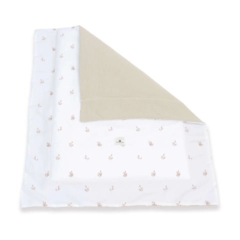 Minicuna ovalada Crea Uno Nomad 55x70 cm + Colchón + Nordico + Rulo + Cojines Alondra (Producto Exposición)