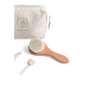 Set de cuidado para bebé Bamboom - Beige - detalle y uso 2