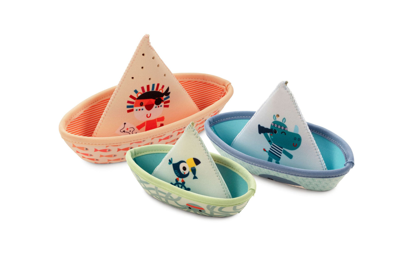 Tres barcos jungla Lilliputiens