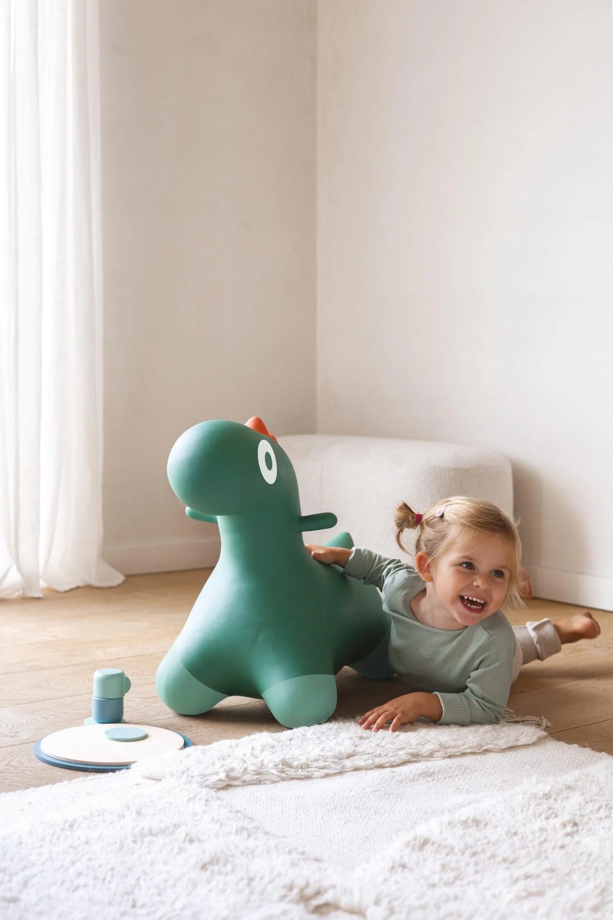 Dinosaurio Saltarin Hoppi Graden Green Quut